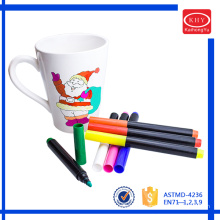 Black pipes colorful ink non toxic oven baked ceramic markers